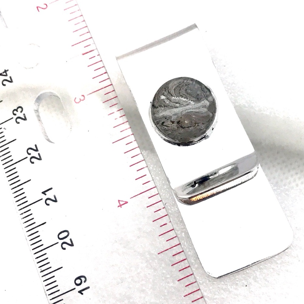 Handmade money clip silver plated